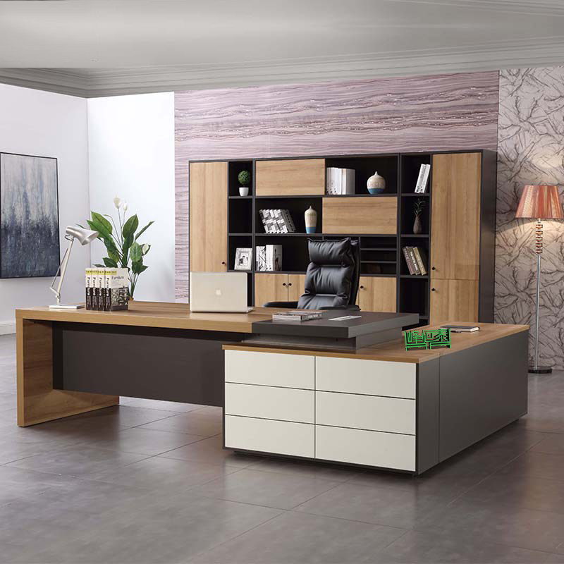 Desk boss table presidents table minimalist Hyundai boss Desk Chair Combo single Grand Bandstand Office furniture