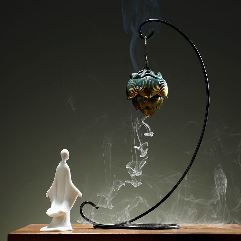 Creative Chinese style non-phase living room ceramic decoration Zen office backflow incense home sandalwood agarwood craft jewelry - Taobao