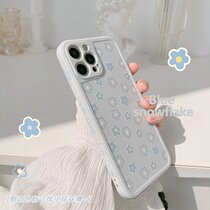 ins simple and cold wind small flower Apple 14 mobile phone case 12 all-inclusive X silicone iPhone 11 Promax suitable for 78