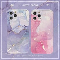 Hot stamping marbled for 12 11PoMax Apple XsMax phone case X XS XR silicone soft shell SE2