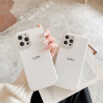 Simple leather shell for 12 11pro Max Apple X XS XR phone case iPhone7p female 8plus tide