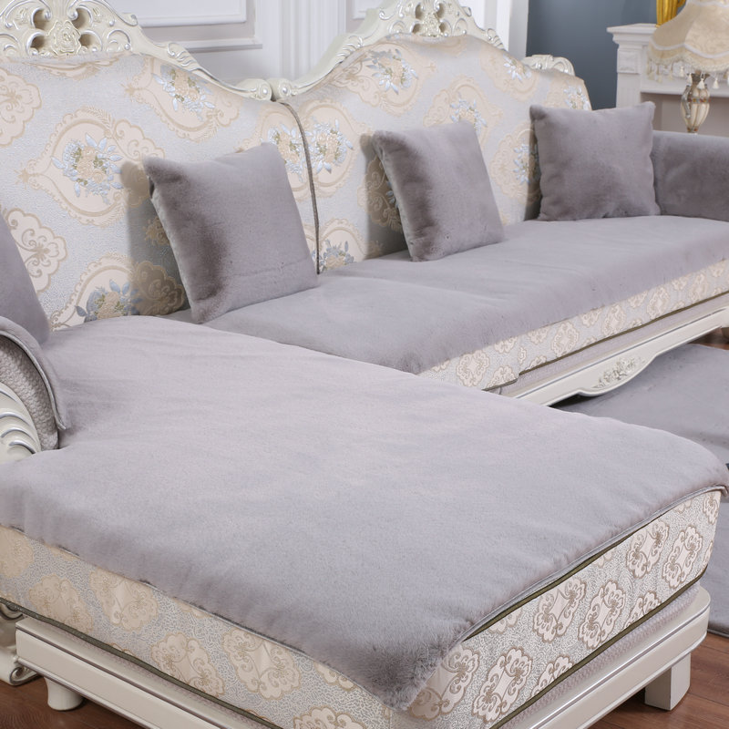 Leather Grass Sofa Cushion Jane Aub Art Rabbit Fur Soft Leather Sofa Cushion Custom Your Courtesina Sofa Towels Cover Warm And Breathable