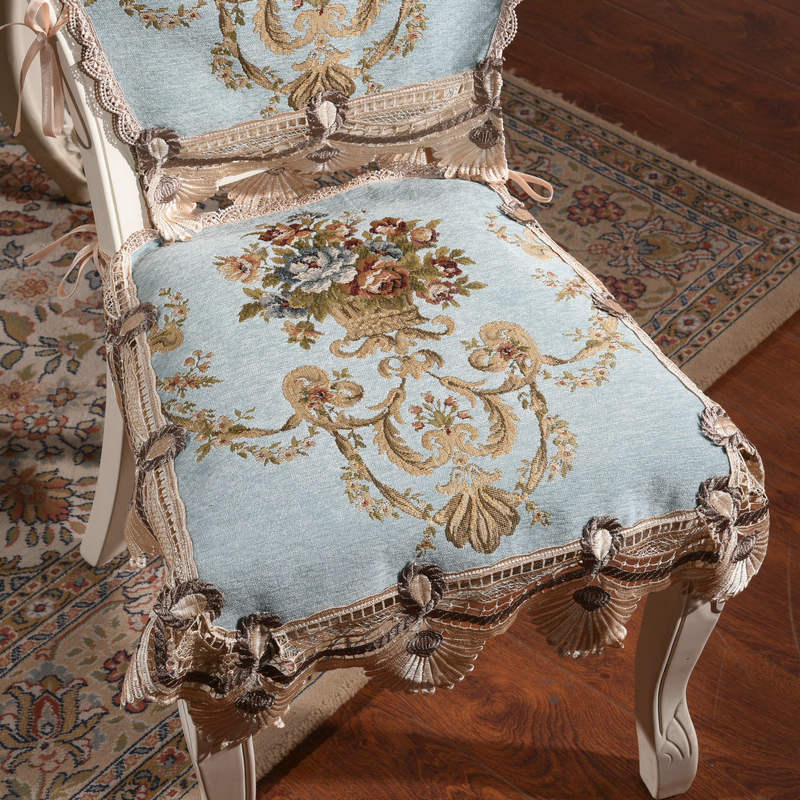 Eurostyle Dining Table Chair Cushion Chair Cover Hood Universal Cloth Art Suit Home Upscale Vintage Table Cloth American Cushion Set