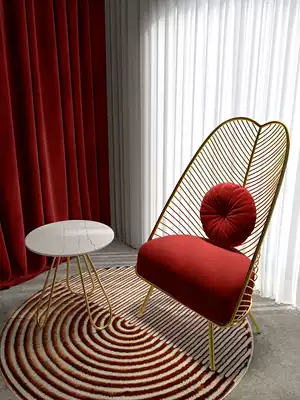 Balcony leisure table and chair three-piece combination ins Net red tea table back chair modern simple light luxury home