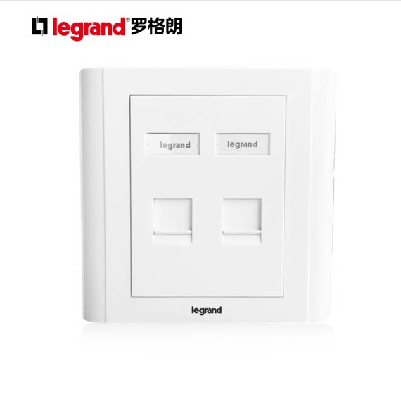 Legrand network panel Single-port, two-port, three-port, four-port telephone computer panel, 2-port panel 632818