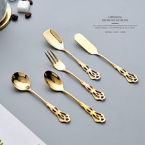 Coffee spoon small spoon Creative cute exquisite stainless steel seasoning net red dessert spoon European style