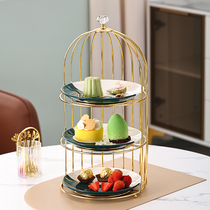 Dessert Bench Show Rack Swing Piece Cake Trays Afternoon Tea Refreshments Pan Light Lavish Fruits Pan Tea Hysteria Cold Dining