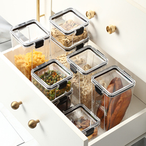BSD grain snacks dry goods sealed tank storage box food grade bottle plastic transparent storage tank with lid