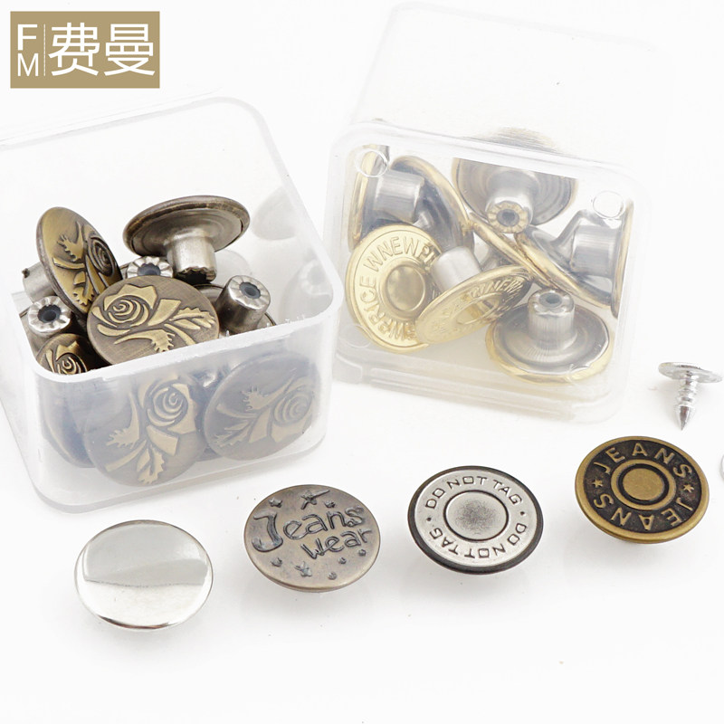 Denim Metal Removable metal detachable fixed footed girl jeans jacket cuddling pants with buttoned round 100 hitch button