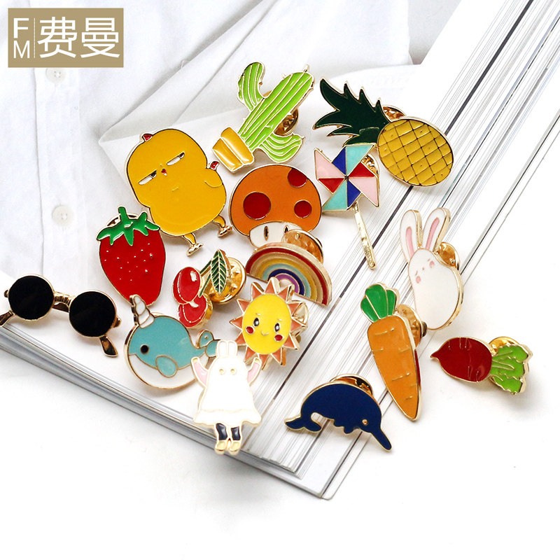 Anti-Walking Light Buckle Metal Cartoon Chest Needle Concealed stitch-free Nights Nails With Adjustable Women's Clothing Shirts Embelise