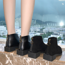 2021 new autumn Martin naked boots autumn shoes autumn Chelsea short boots womens shoes Spring Autumn British style