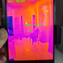 Thermal imaging detects human body temperature circuit board heating leakage floor heating indoor and outdoor ambient temperature scanning night vision inspection