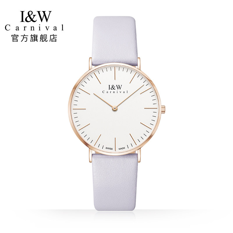 IW watches women's fashion minimalist women's watches ultra-thin waterproof quartz watches designer watches women ins wind students
