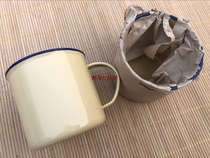 Stock 55 Type of mouth cup Yellow enamel cup 65 Type of mouth Cup 9 cm enamel mouth cup Tea vat
