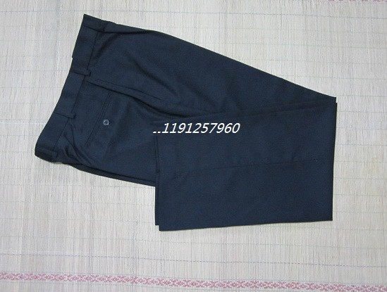 Hide cyan woolen sweater Western pants dark blue spring Western pants 87 Sea summer wear pants