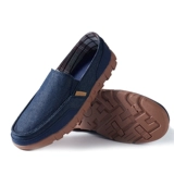 Износостойкие дышащие низкие тканевые универсальные слипоны, мягкая подошва