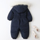 European and American style extra thick baby ski suit infant jumpsuit jumpsuit jumpsuit 2022 winter new children's clothing