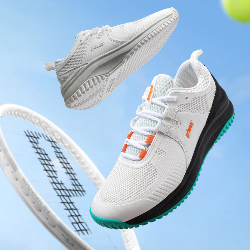 Prince Prince's New Tennis Shoes, Professional Sports Shoes, Wear-Resistant, Non-Slip, Shock-Absorbing, White, Men's and Women's Hard Ground, Red Clay Prince Prince's New Tennis Shoes, Professional Sports Shoes, Wear-Resistant, Non-Slip, Shock-Absorbing, White, Men's and Women's Hard Ground, Red Clay