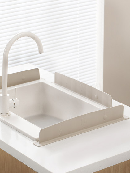 水槽挡水板厨房洗菜洗碗池水池洗手盆台面防溅水挡板垫硅胶隔水条