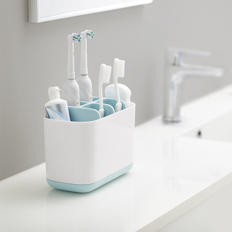 Home Bathroom Toothbrush Toothpaste Rack Shelf Electric Toothbrush Storage Box Set Couples Free Punched Dental Stand
