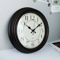 12-inch wall-mounted clock home wall clock living room fashionable retro wall watch quartz clock popular silent wall clock
