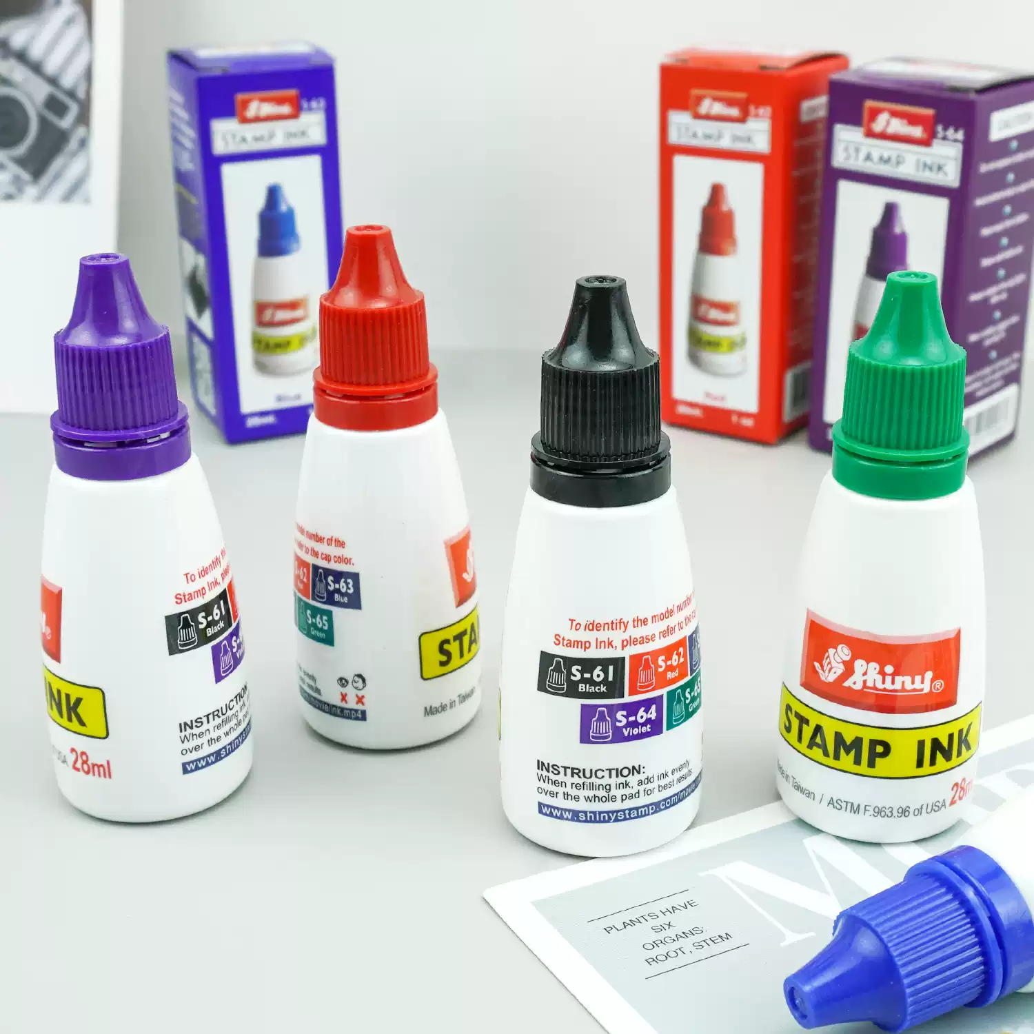 台湾Shiny新力牌回墨印油高品质印章补充液翻转印章专用油28ML