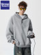 Wassup Tenet American-Style Heavyweight Button-Up Hooded Sweatshirt for Men, Spring and Autumn Trendy Brand Couple's Loose Casual Jacket