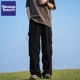 Wassup Tenet Trendy Straight-Leg Cargo Pants for Men, Autumn Loose-Fitting American-Style Functional Outdoor Casual Long Pants