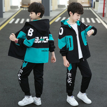 Peddiane Scooter Boy Suit Spring Jacket Long Sleeve Jacket Boy Long Pants CUHK Boy Two Sets 2022