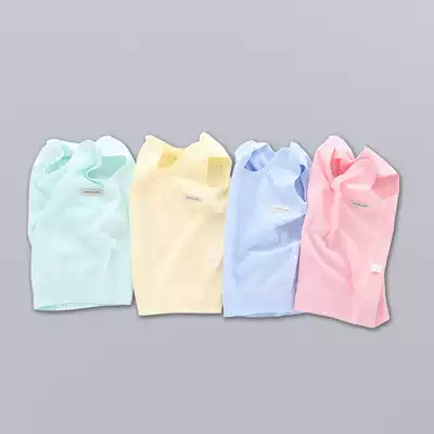 Newborn clothes bottoming belly vest baby vest pure cotton spring and autumn boneless male and female baby sleeveless 0-2 years old 1