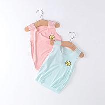 Baby vest 3 girls Sling 2 baby seamless sleeveless top thin summer modal 1 children male 0-4 years old