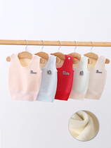 Baby belly vest autumn and winter baby plus velvet newborn thickened winter dress children warm and unscented boys and girls