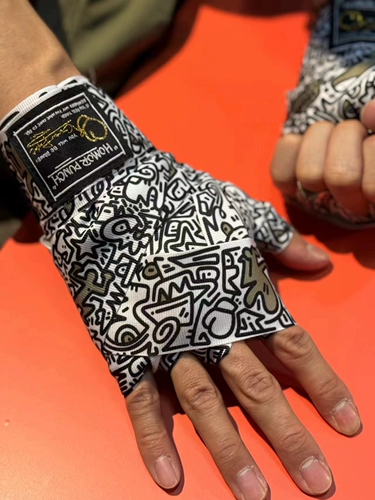 HUMOR PUNCH Арт граффити дизайн боксерский бои боевой боевой ремень запутывания.