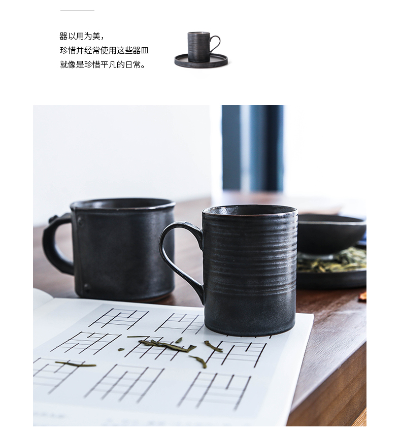 The object variable glaze coffee cup suit household cups and saucers suit tea glass ceramic coffee cups and saucers mugs