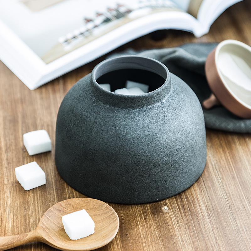 Namely the content palace restoring ancient ways caddy fixings creative ceramic ink stone household pu - erh tea caddy fixings general storage tanks