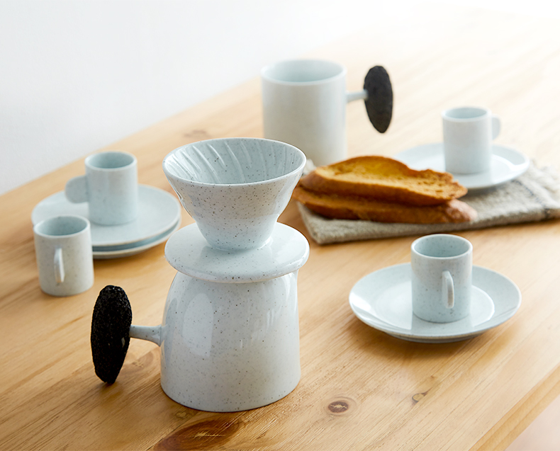 That thing creative hand grinding coffee filter cup of coffee pot ceramic home office keller of coffee cup