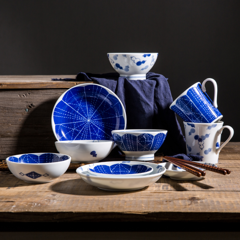 Namely the content ceramic dishes with Japanese rice bowls bowl under a single glaze color rainbow such as bowl dishes creative dishes dishes