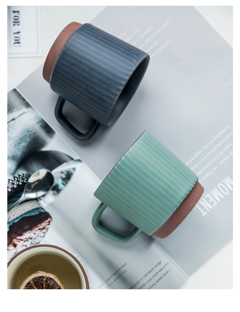 The content of creative lovely cup of milk for breakfast cup of male and female students keller cup of household ceramic cup milk cup