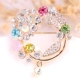Mua hai tặng một xu hướng thời trang Hàn Quốc miễn phí handmade pha lê màu kim cương động vật hoa cỏ hợp kim trâm cài pin nữ cài áo