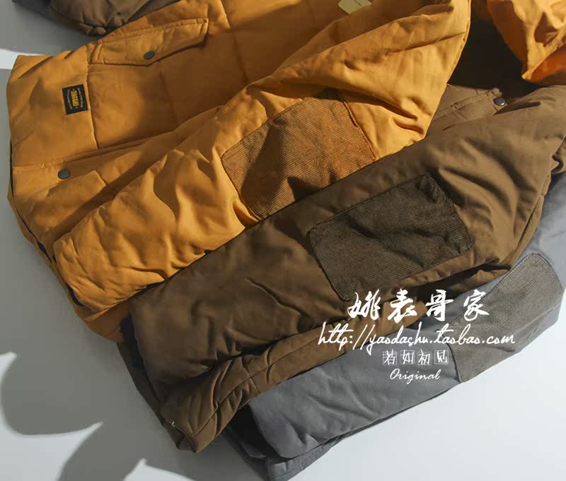 Yao bảng anh em nước nguyên thủy mùa đông dày bên trong cộng với nhung dày thêu nhung ấm áp quần áo cotton - Bông áo khoác jean