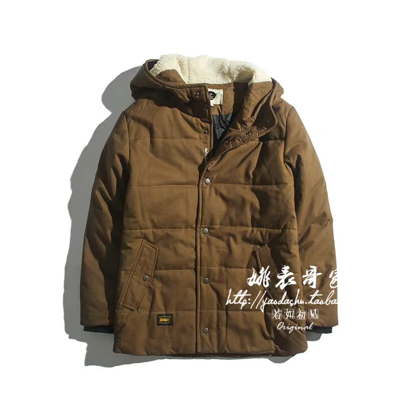 Yao bảng anh em nước nguyên thủy mùa đông dày bên trong cộng với nhung dày thêu nhung ấm áp quần áo cotton - Bông áo khoác jean