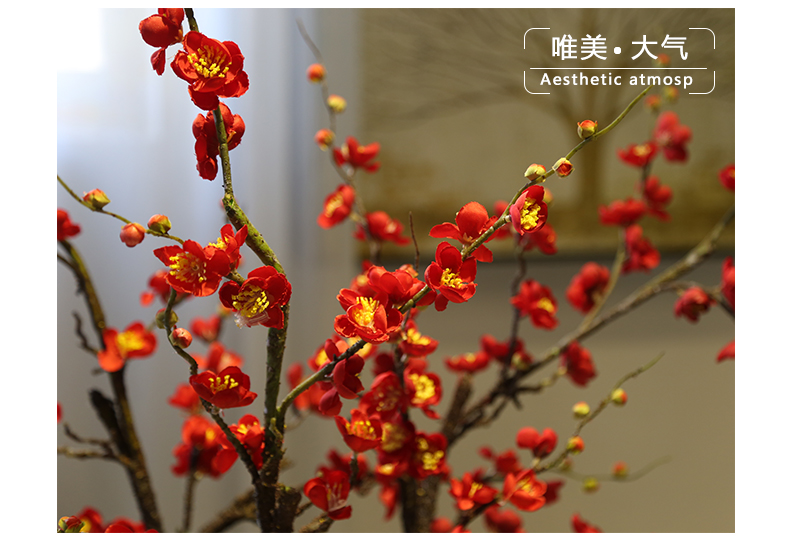 New Chinese style ceramic decorative vase restoring ancient ways is the sitting room the desktop flower implement flower decoration decorative furnishing articles tea table and what