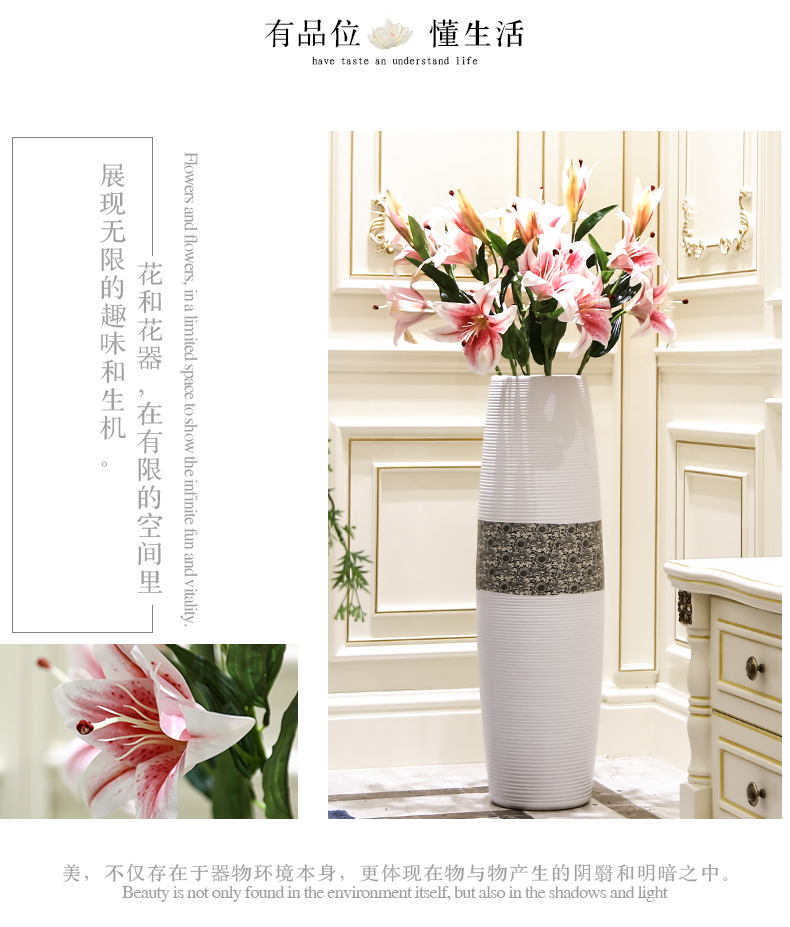 Jingdezhen I and contracted land large vase decoration ideas of new Chinese style household ceramics high furnishing articles sitting room