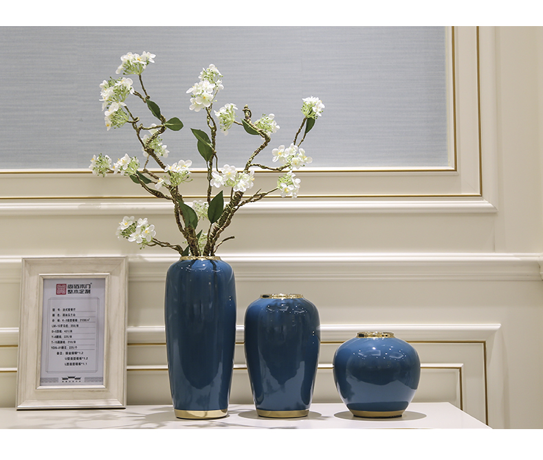 Contracted and I light much simulation ceramics inserts vase Nordic sitting room table, creative home decoration decoration parts