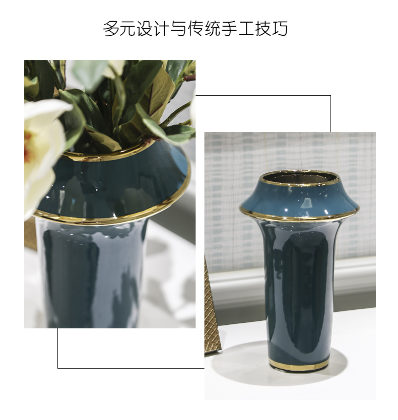 I and contracted sitting room vase furnishing articles creative flower arranging ceramic porch European wine soft adornment that occupy the home decoration