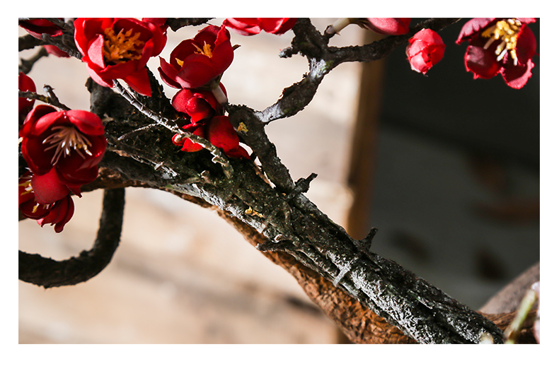 New Chinese style restoring ancient ways is coarse TaoHua device between example flower company in the hotel lobby sitting room club ceramic vase furnishing articles