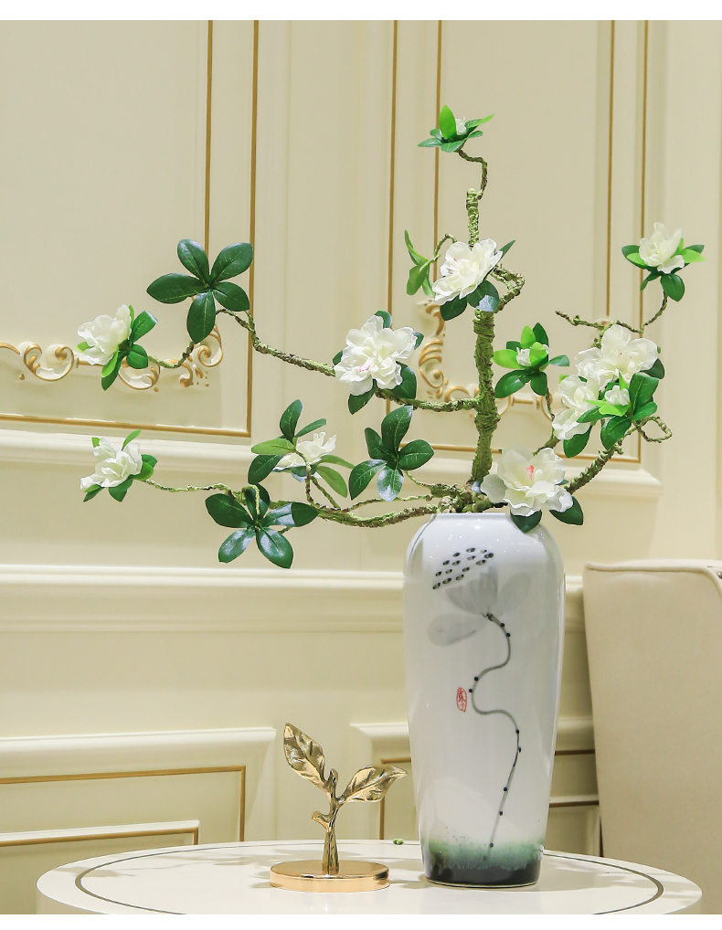 New Chinese style ceramic vase simulation TV ark adornment flowers the sitting room porch decoration table flower flower implement furnishing articles