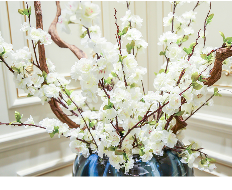 Jingdezhen ceramic vase of large European I and contracted sitting room of dry flower arranging hotel villa decoration furnishing articles