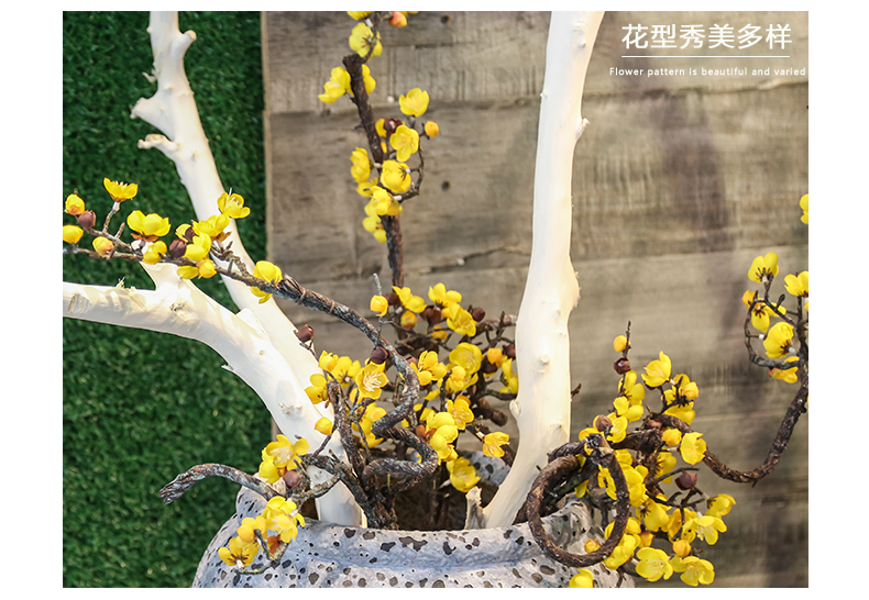 Restoring ancient ways of jingdezhen ceramic furnishing articles sitting room be born creative coarse pottery big vase crafts new Chinese style is contracted flower arrangement