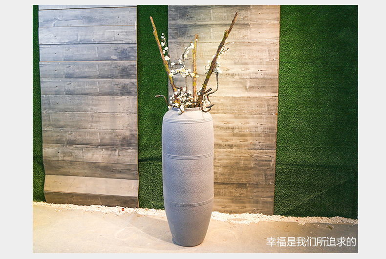 Jingdezhen ceramic vase retro nostalgia of large sitting room the hotel home decor simulation flower arranging flowers